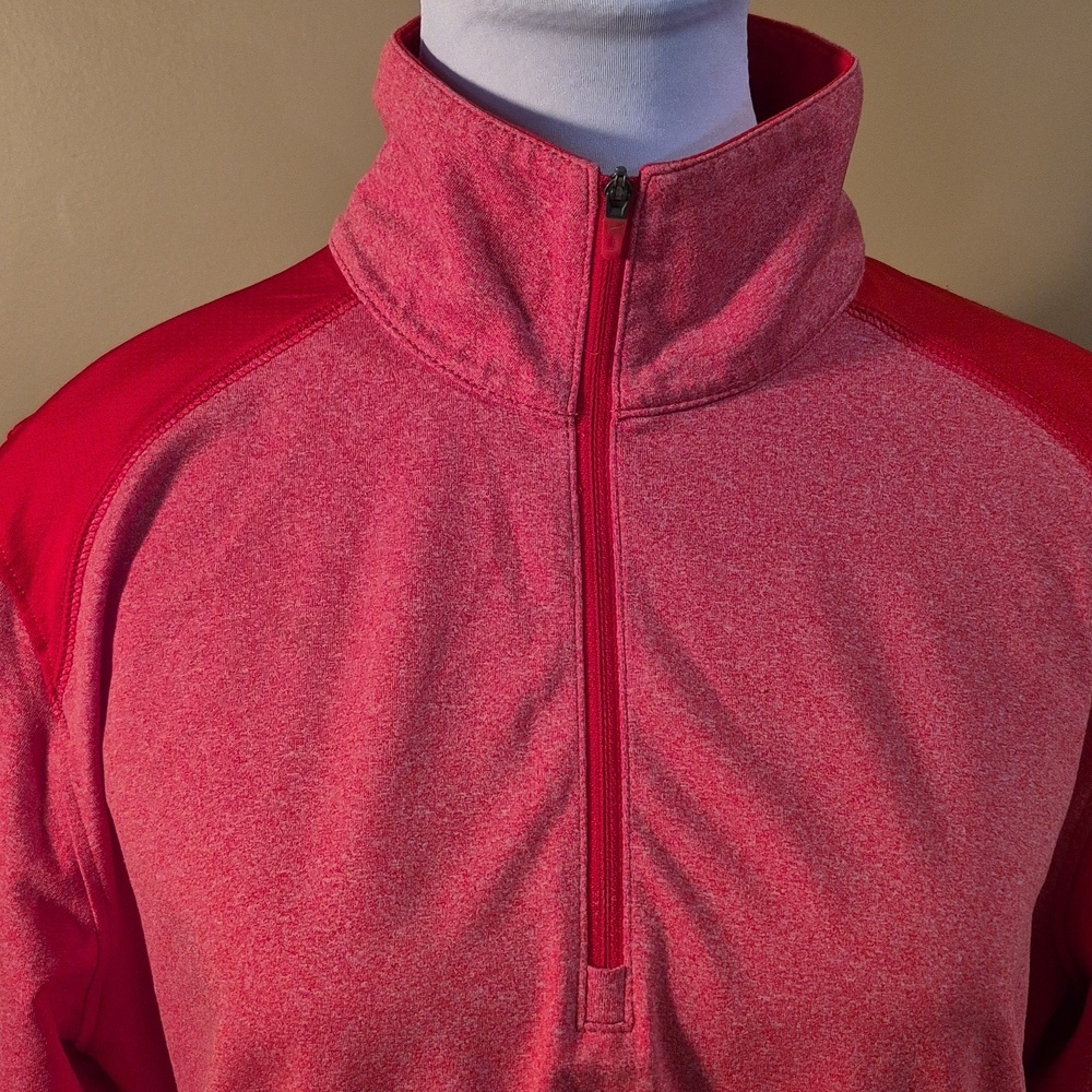 NIKE Quarter-Zip Women's Red Dri-Fit Golf Top SIze XL - Picture 3 of 16